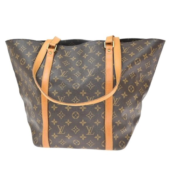 LOUIS VUITTON Sac Shopping Shoulder Tote Bag Monogram Leather BN - Picture 1 of 16